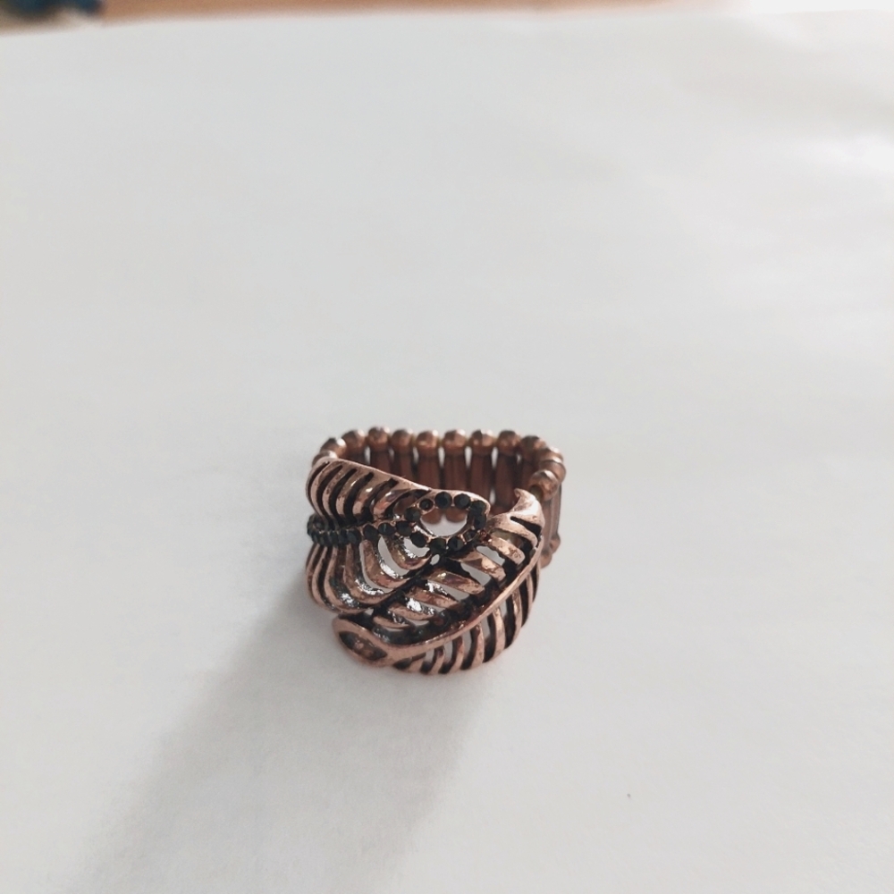 Paparazzi Ring Copper/Black stones